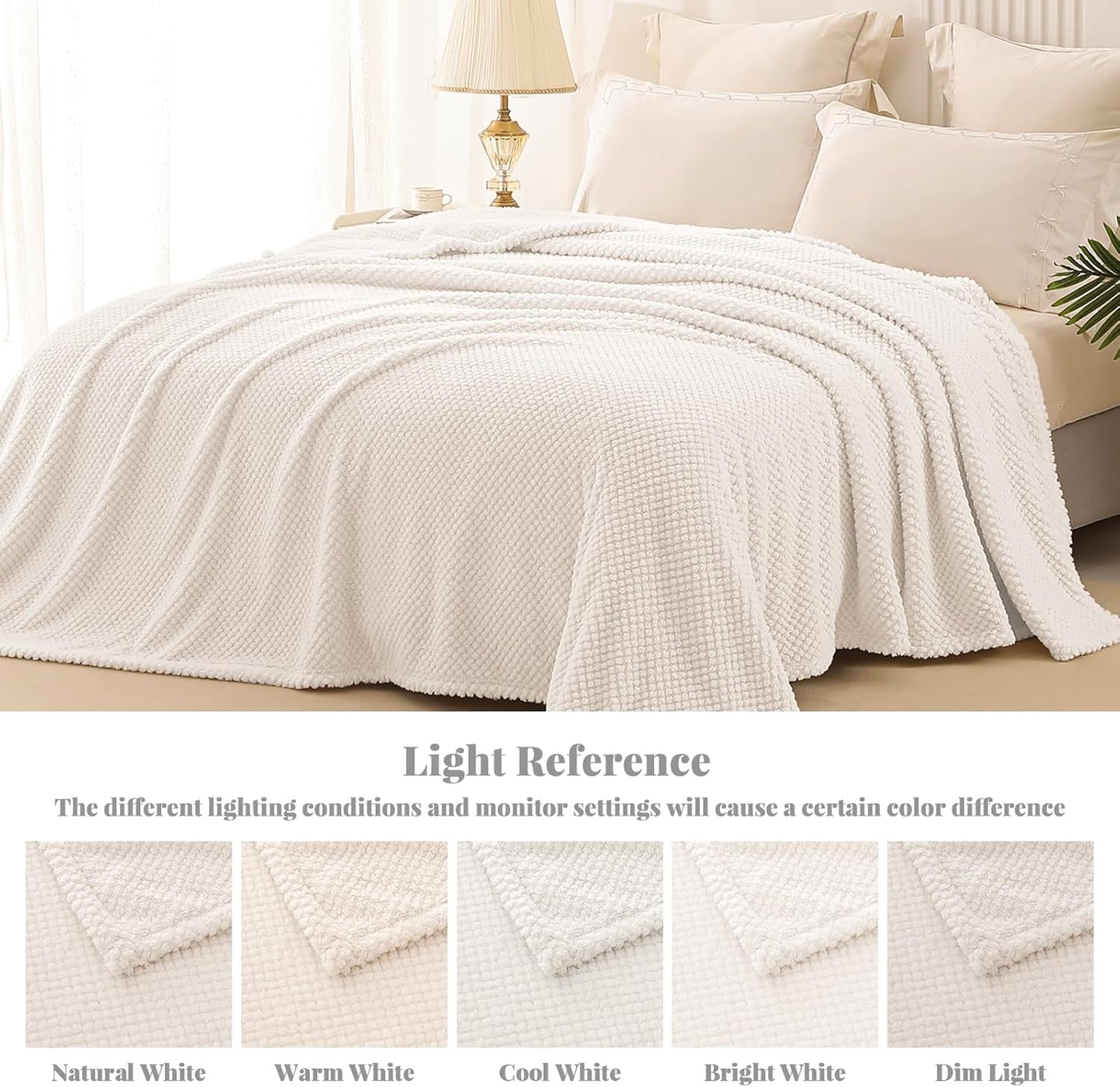 Extra Large Fuzzy Fleece Throw Blanket