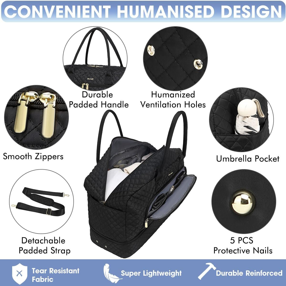 Large Women Travel Duffle Bag