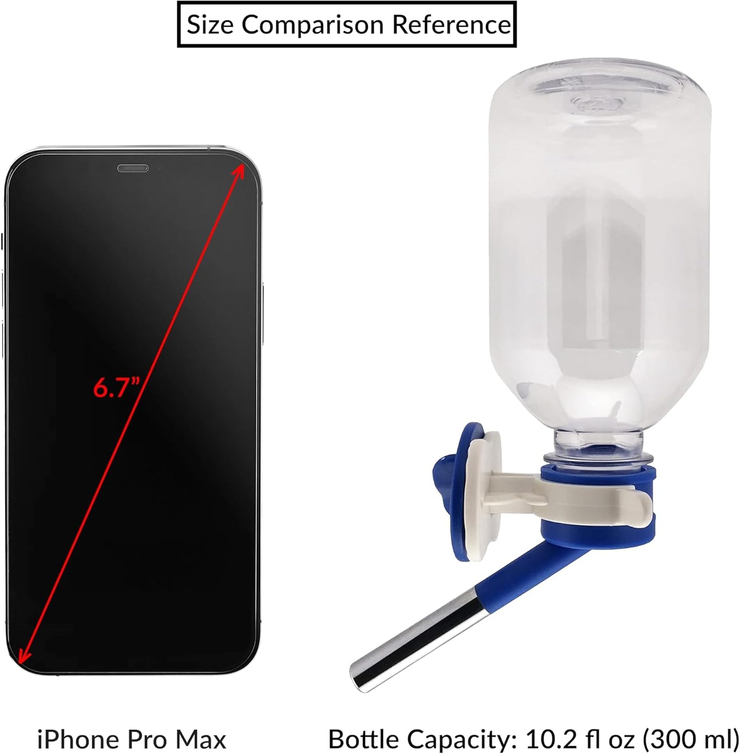 Patented No-Drip Water Bottle/Feeder