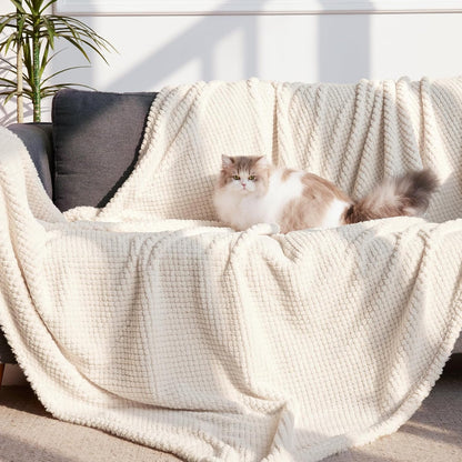 Extra Large Fuzzy Fleece Throw Blanket