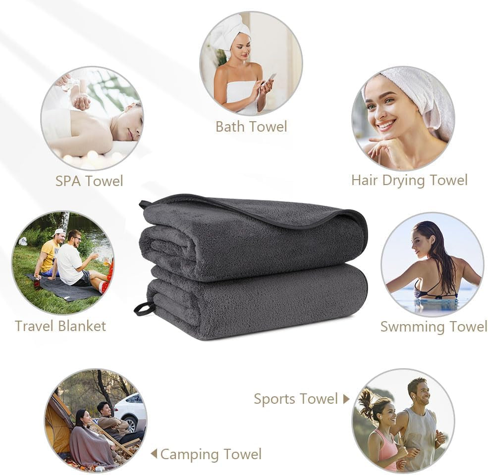 Bath Towels Pack of 2(27'' X 54'')