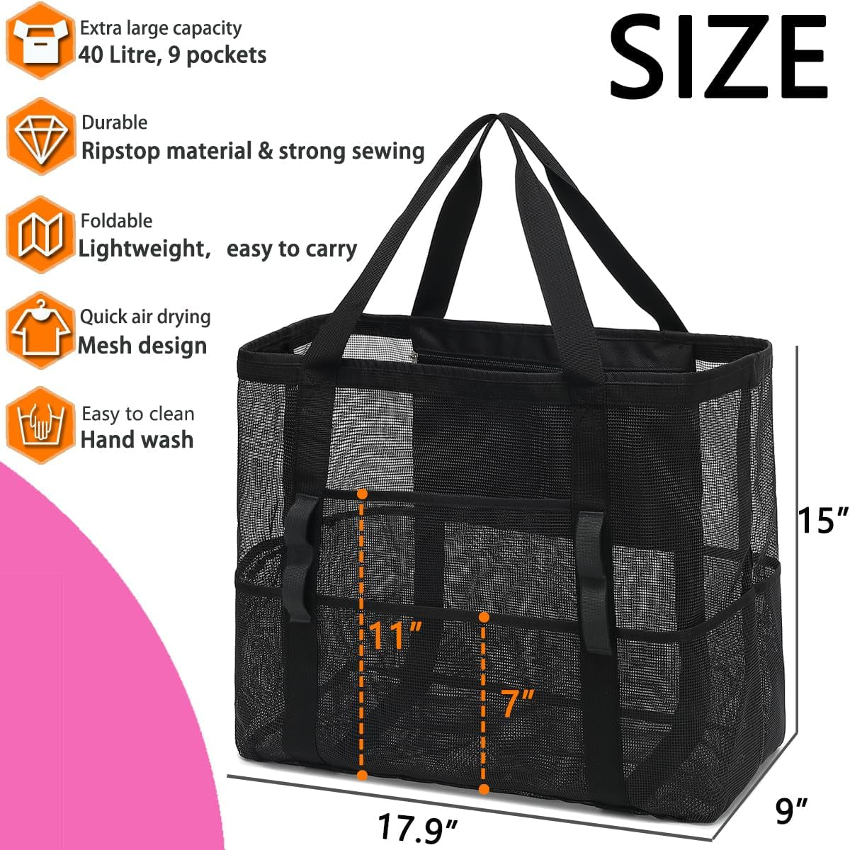 Mesh Beach Bag