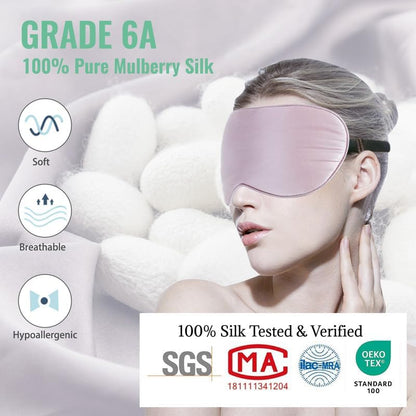 100% Natural Pure Silk Eye Masks