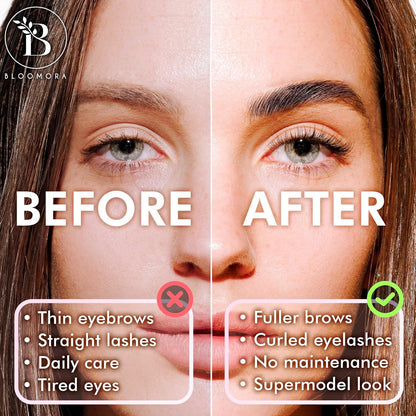 Lash Lift Kit & Eyebrow Lamination Kit, 2-In-1 Solution, at Home Brow Lamination Kit, Beginner/Professional, Eyelash Lift Kit, Lasts 6-8 Weeks, 15 Applications, DIY Brow + Lash Perm Kit