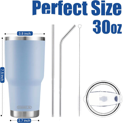 Blue Stainless Steel Tumbler