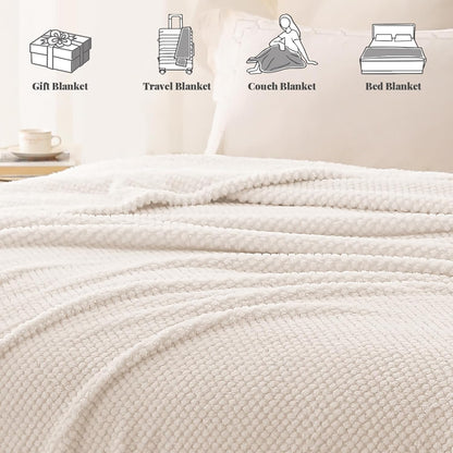 Extra Large Fuzzy Fleece Throw Blanket