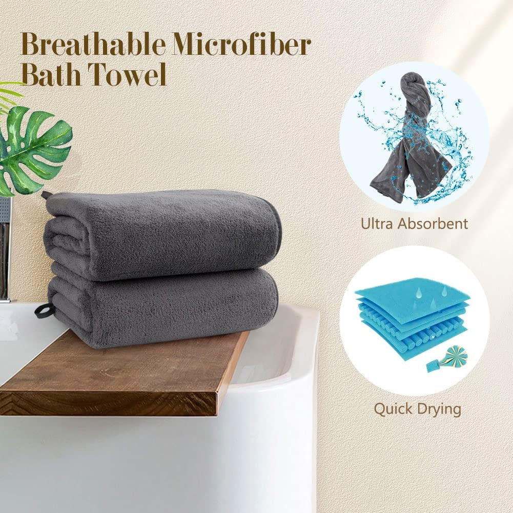 Bath Towels Pack of 2(27'' X 54'')