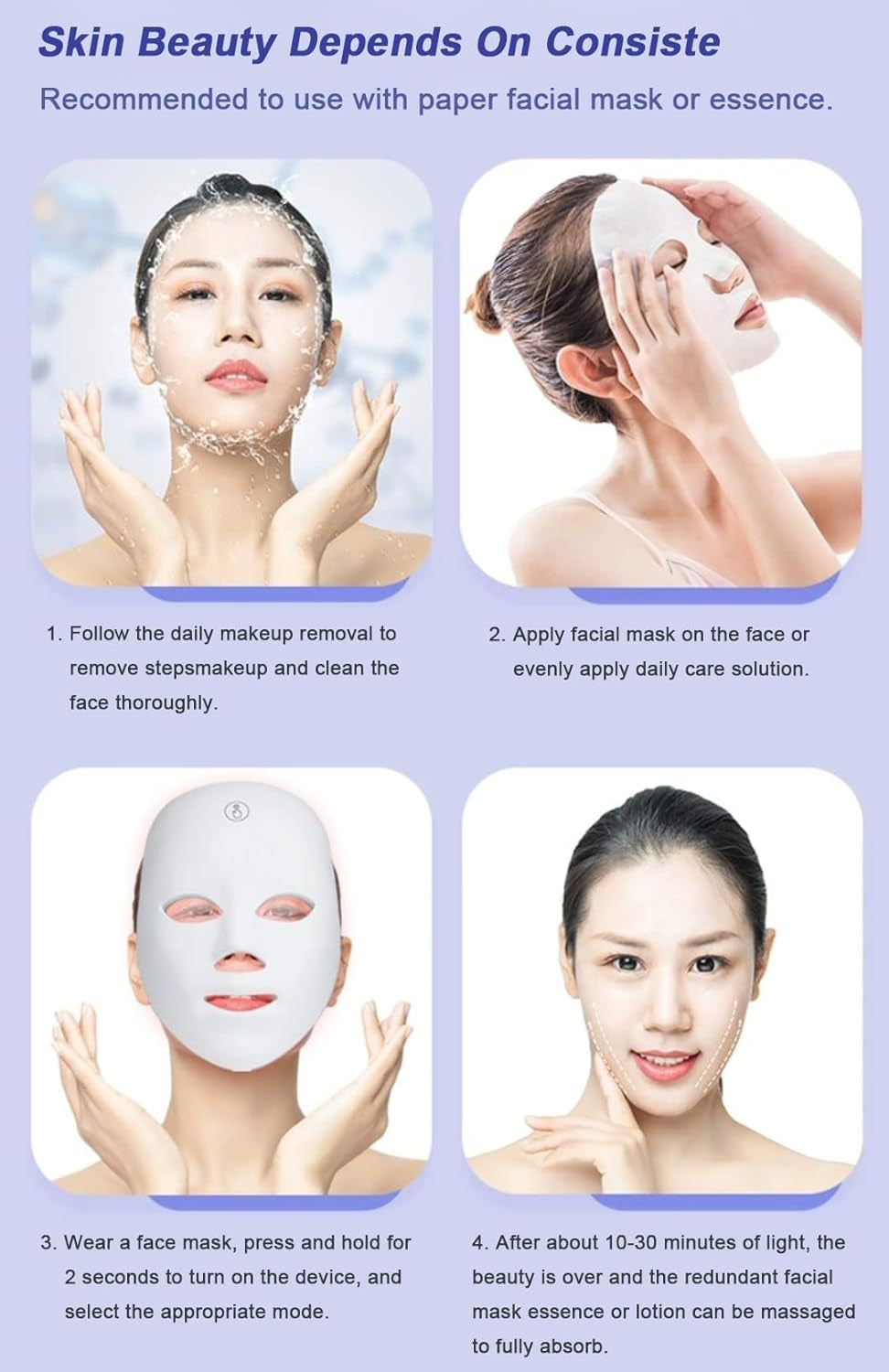 LED Face Mask for Skin Care