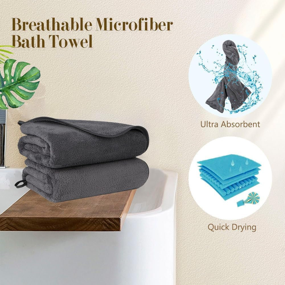 Bath Towels Pack of 2(27'' X 54'')
