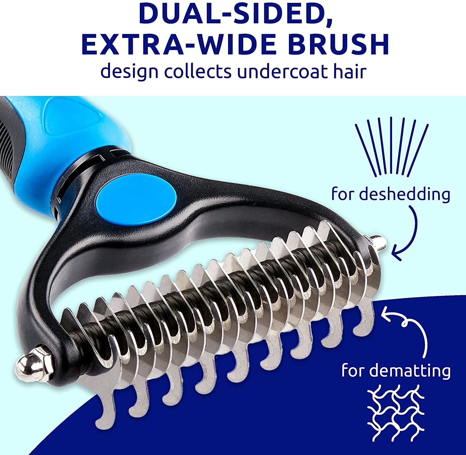 Double-Sided Deshedding Brush