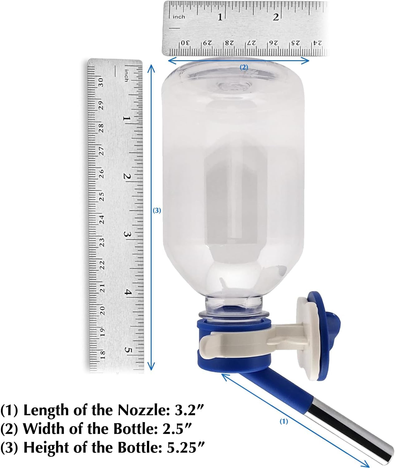 Patented No-Drip Water Bottle/Feeder