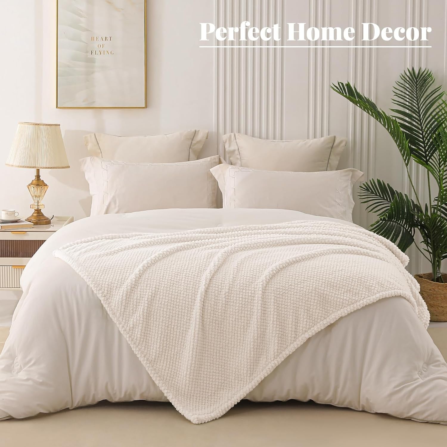 Extra Large Fuzzy Fleece Throw Blanket