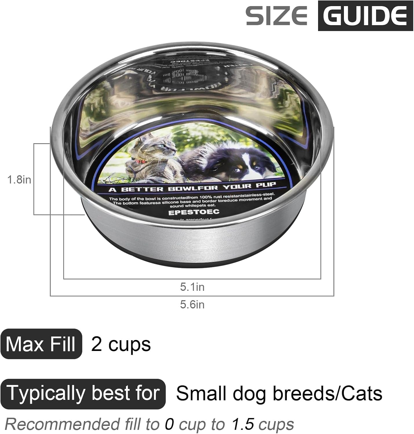 Anti-Slip Dog Bowls