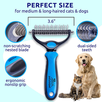 Double-Sided Deshedding Brush