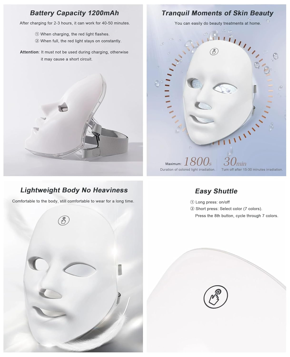 LED Face Mask for Skin Care