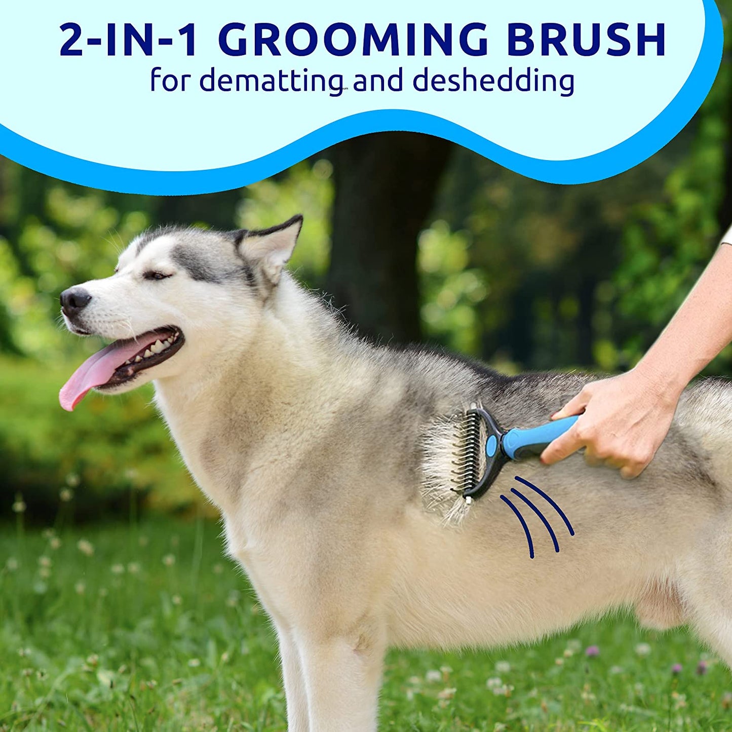 Double-Sided Deshedding Brush