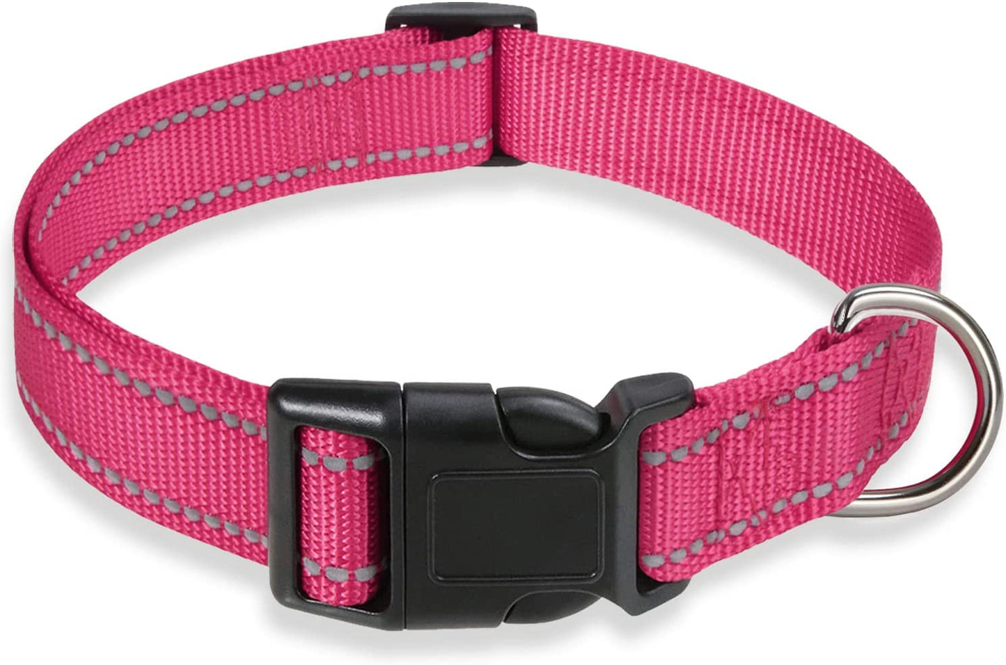 Reflective Dog Collar with Adjustable Buckle 