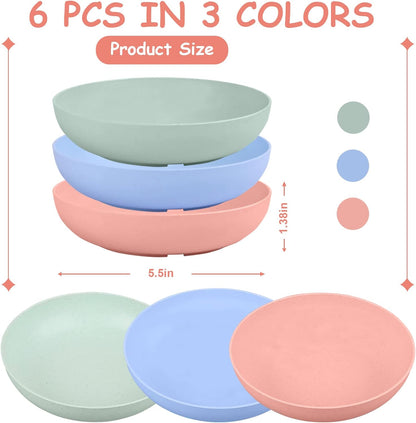 6-Pieces Whisker Fatigue Bowl 