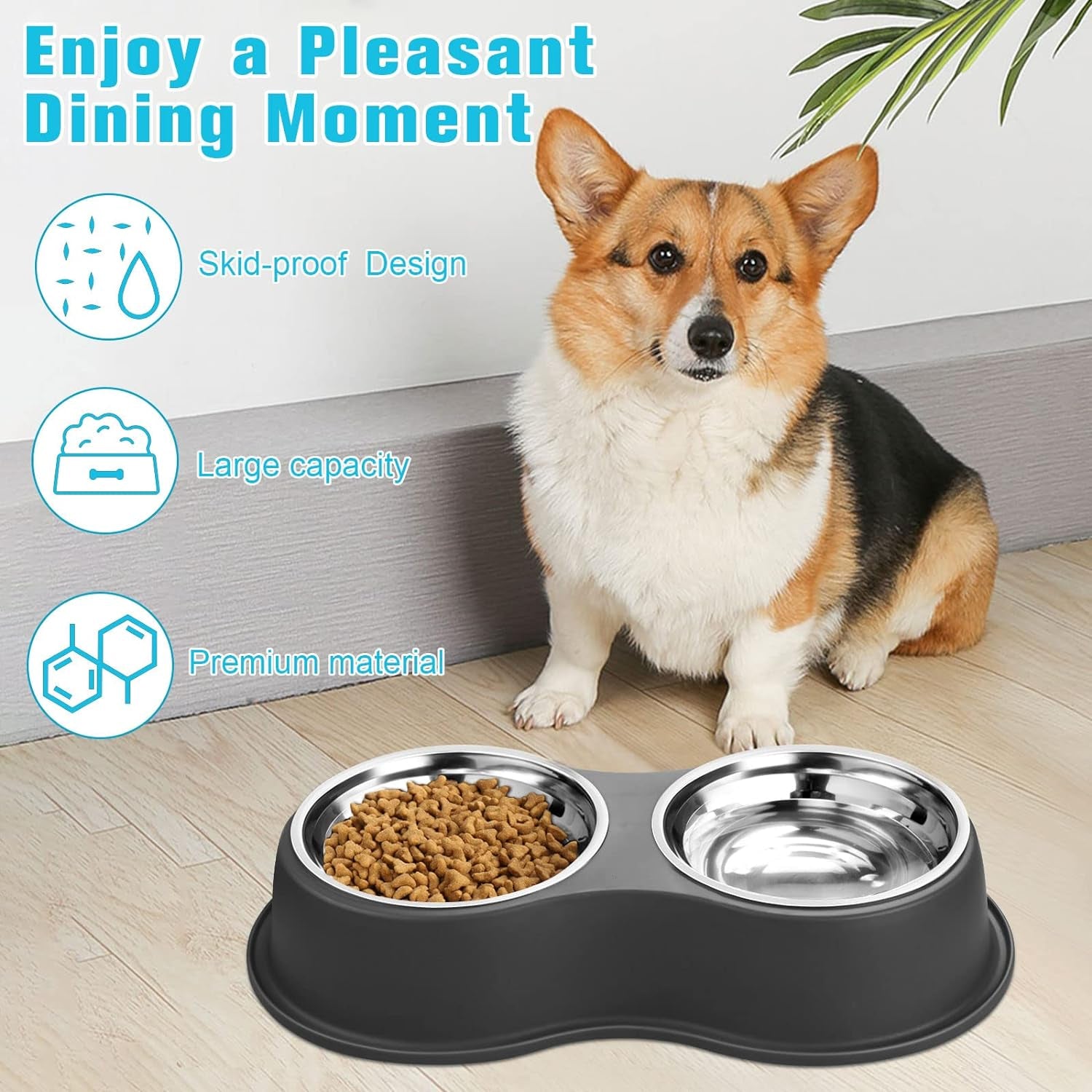 Double Dog Food Bowl 