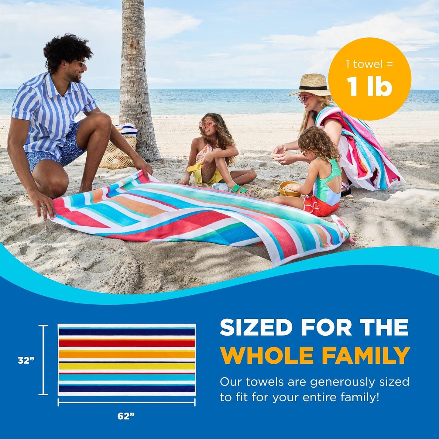 Classic Multi-Color Stripe Towel