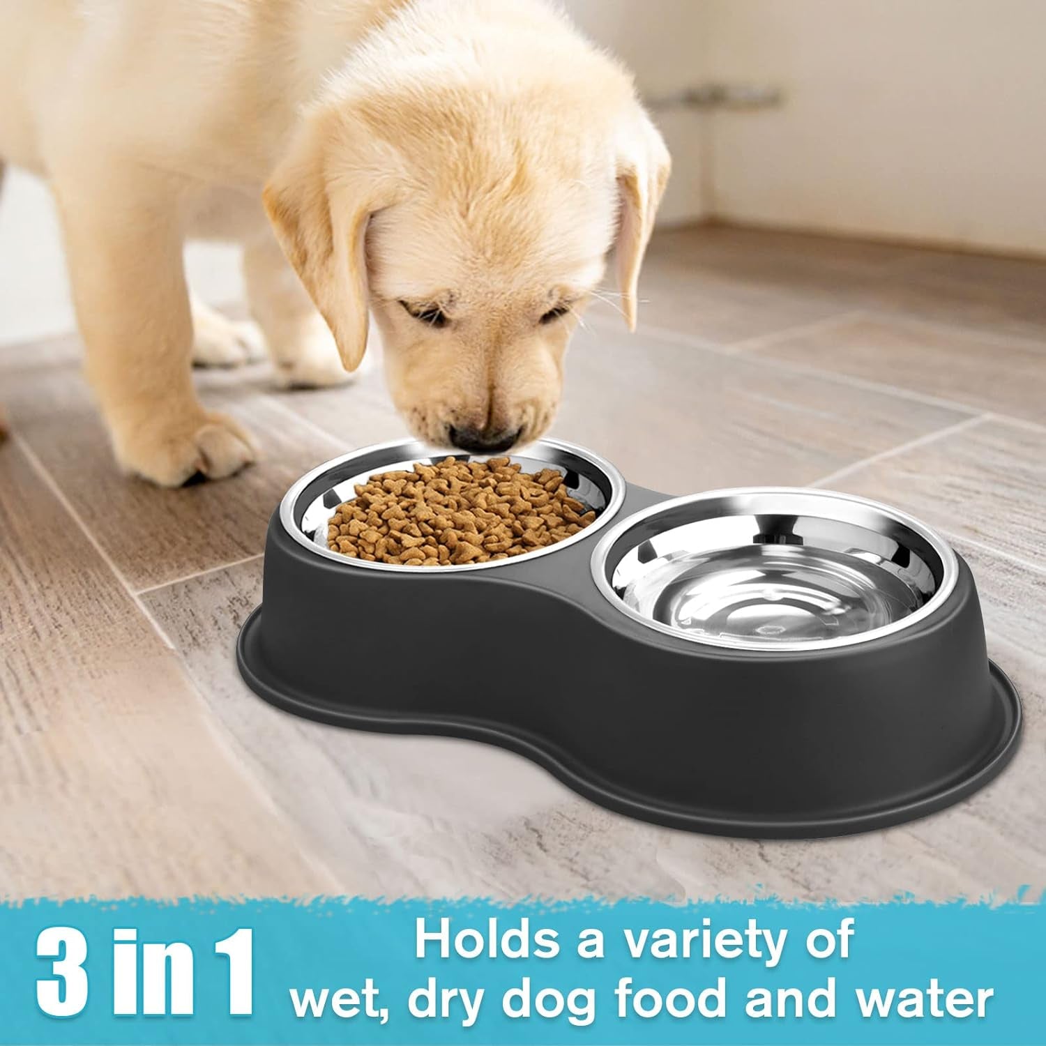 Double Dog Food Bowl 