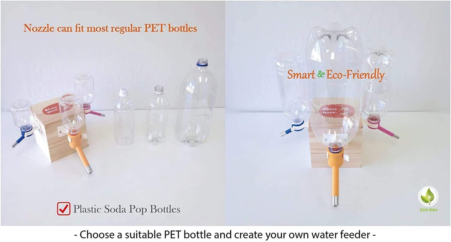 Patented No-Drip Water Bottle/Feeder