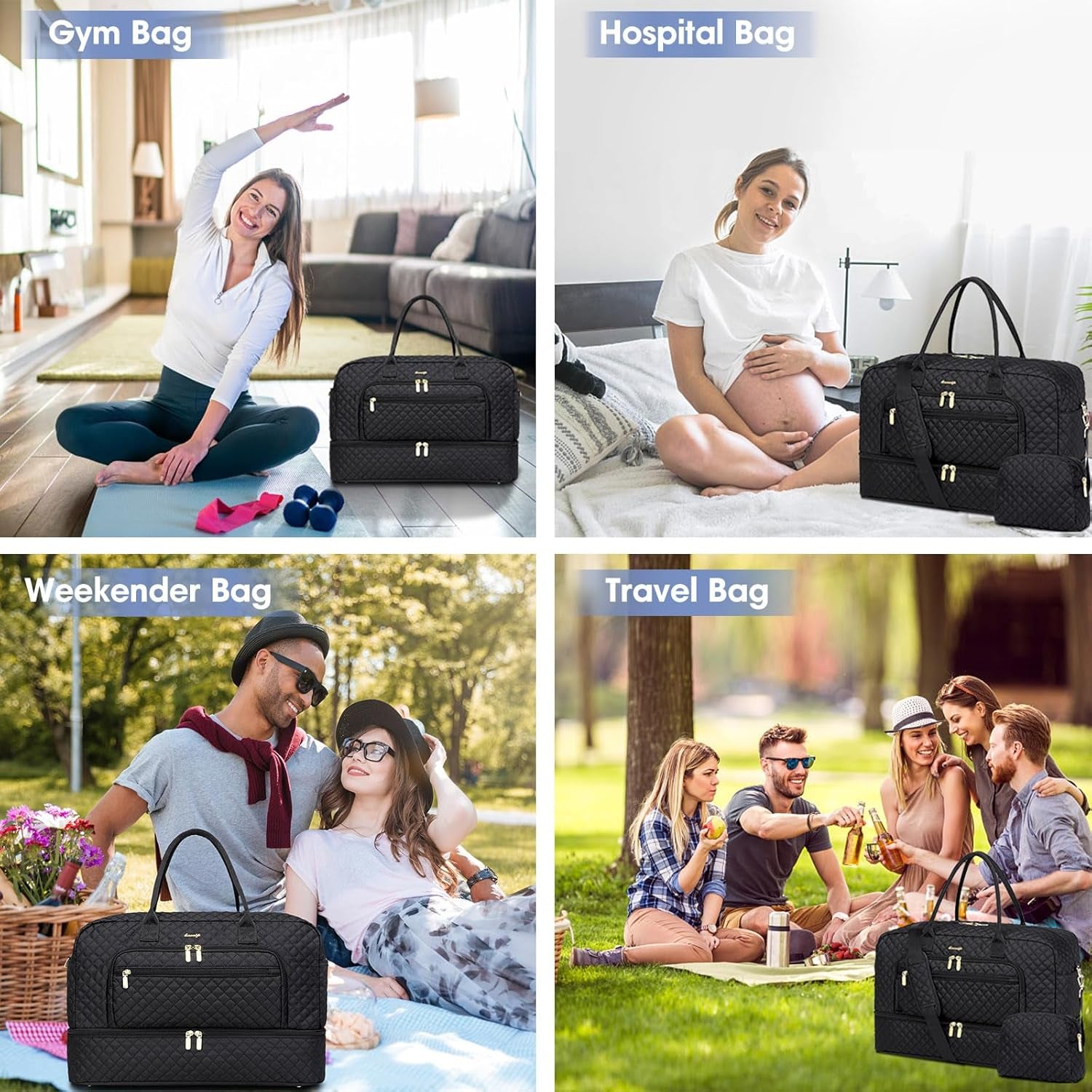 Large Women Travel Duffle Bag