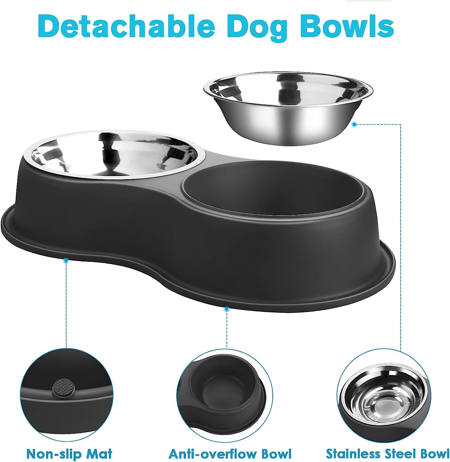 Double Dog Food Bowl 