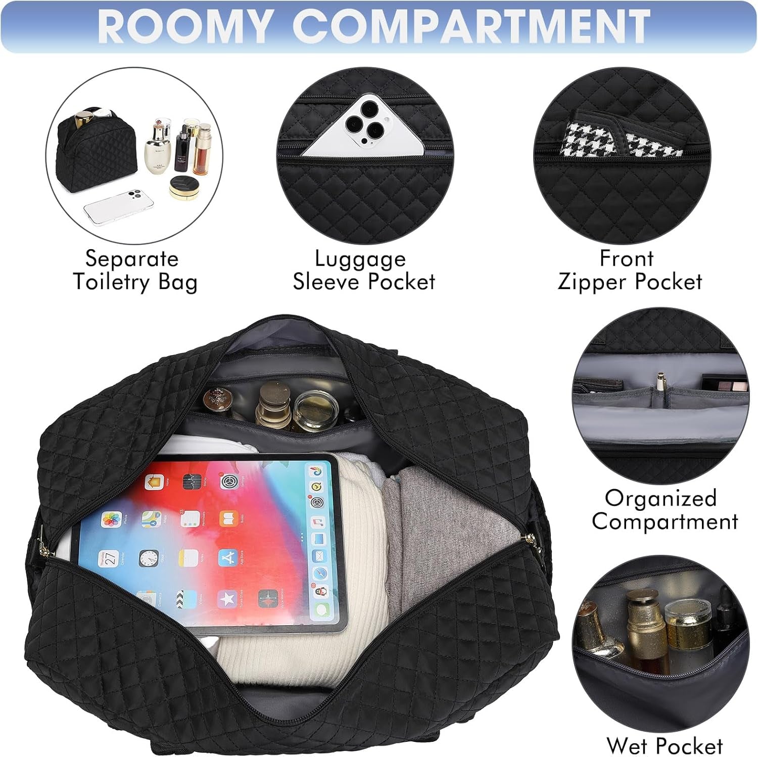 Large Women Travel Duffle Bag