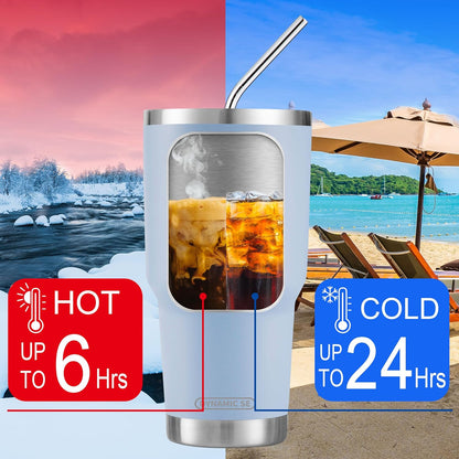 Blue Stainless Steel Tumbler